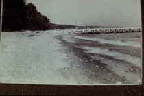 View north along the beach